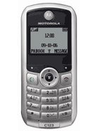 Motorola C123 Specifications